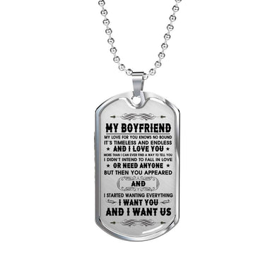 My Boyfriend Dog Tag Pendant Necklace - Gifts Idea for Boyfriend from Girlfriend so-men-01